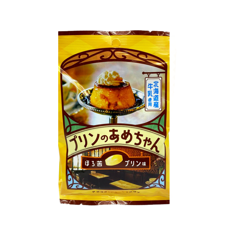 Леденцы со вкусом яичного пудинга, 49 г, SENJAKU