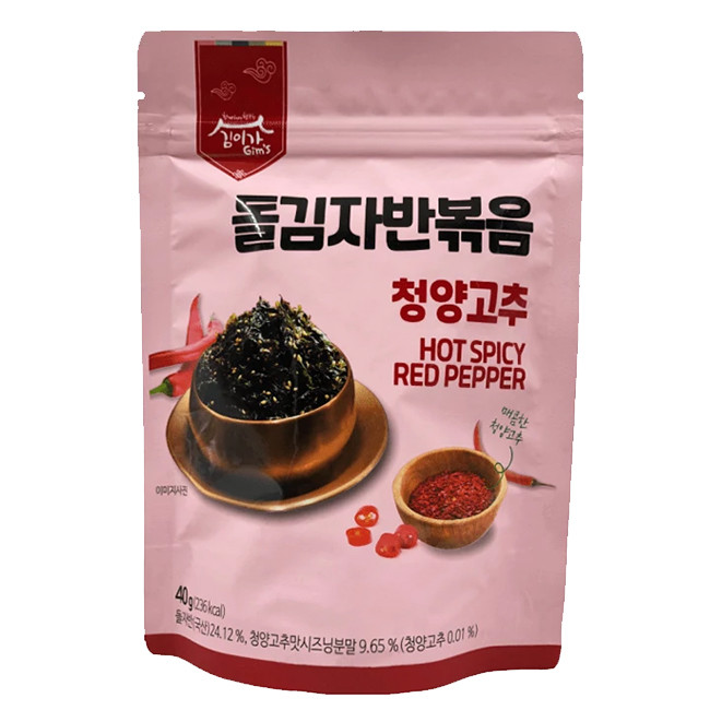 Морская капуста в хлопьях с острым перцем Kim's & Lee's family, 40 гр