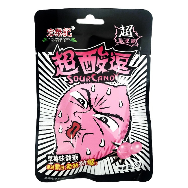 Взрывная карамель Клубника, 23 г