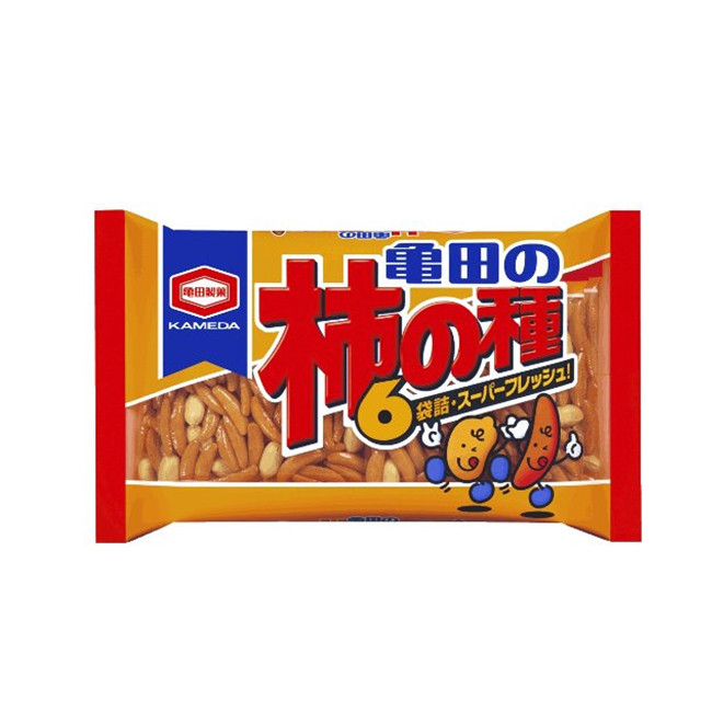 Снеки рисовые «Какинотане» с арахисом (6 пак.), 180гр, Япония