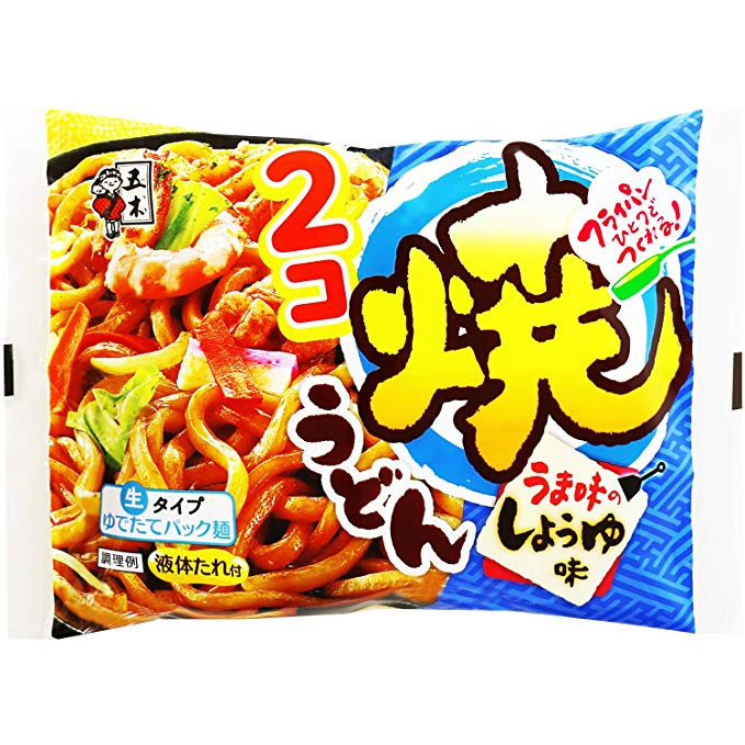 Лапша удон свежая с экстрактом бонито и соевым соусом для обжарки, 396 г