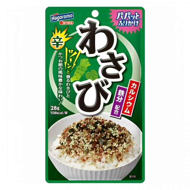 Приправа для риса "фурикакэ" с васаби "Hagoromo", 28 г, Япония