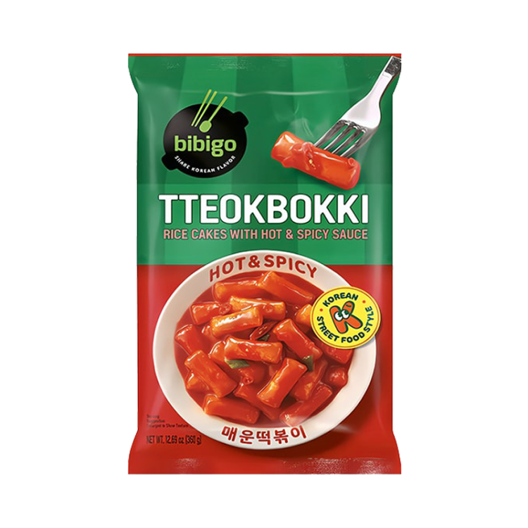 Рисовые палочки Токпокки в остром соусе Bibigo CJ, 360 г