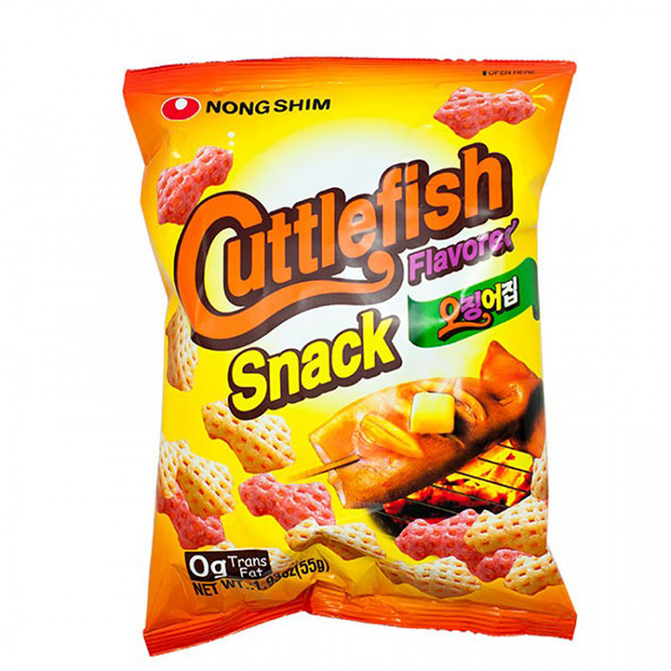 Чипсы со вкусом Кальмара Nongshim, 55 гр