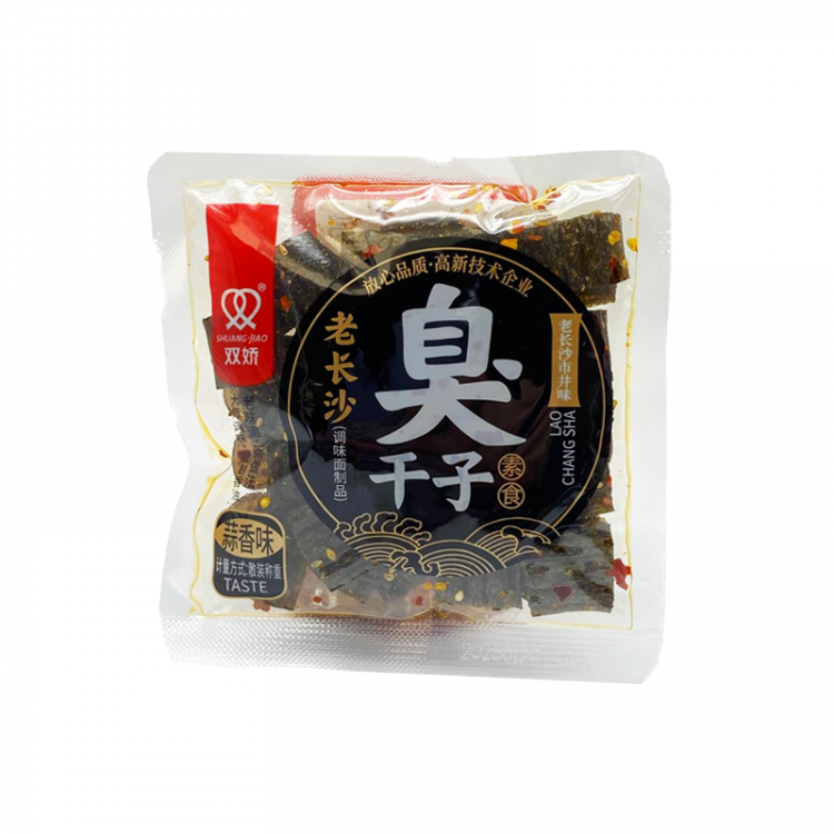 Снек "Shuangjiao" острые полоски чили с чесноком, 40 г