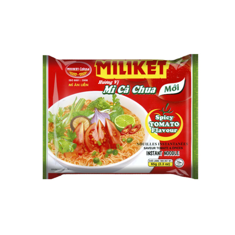 Лапша б\п со вкусом томата острая MILIKET, 65 г