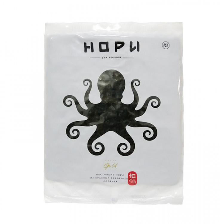 Водоросли Настоящие нори Gold, 10 л, 25 г