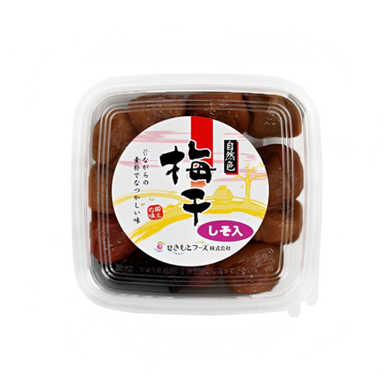 Слива маринованная японская «Умэ»  с листьями шисо, 150 гр, Япония