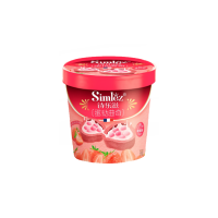 Мини-тарты с хрустящими шариками в шоколадно-клубничном соусе Simlez, 80 г