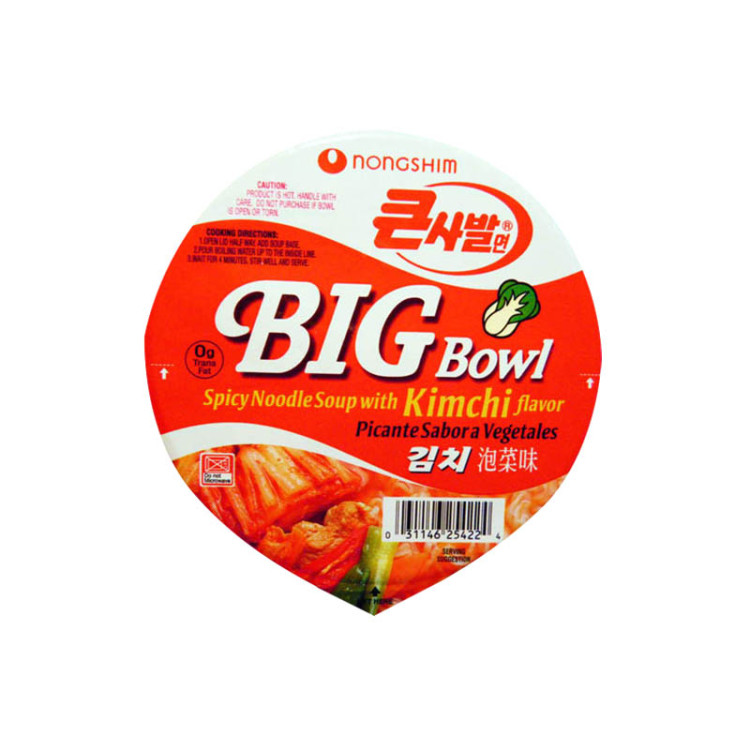 Лапша "Нонгшим" (сушеная)  с кимчи (BIG BOWL), 86 г