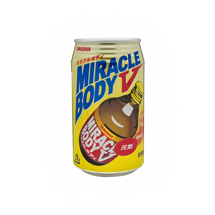 Напиток энергетический сильногазированный Сангария Миракл, 350 мл, ж/б, Япония