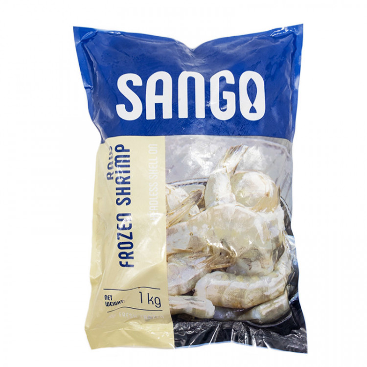 Креветки без головы в панцире с/м 21/25,1 кг