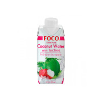 Кокосовая вода с соком личи FOCO 330 мл