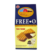 Печенье-сэндвич с шоколадным и молочным кремом Free-O, 50 г