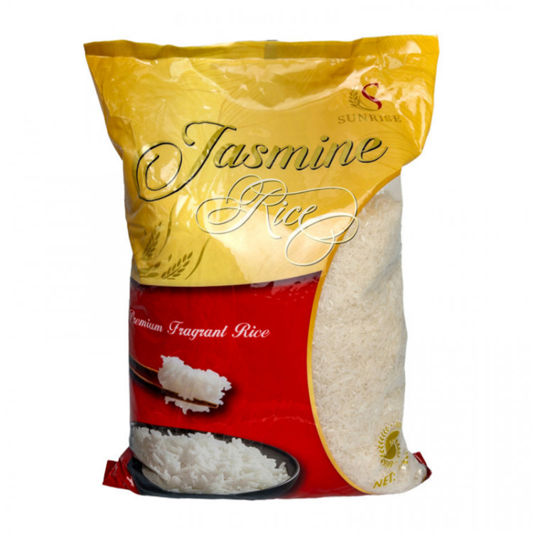 Рис длиннозёрный шлифованнный Жасмин Sunrise, 5 кг