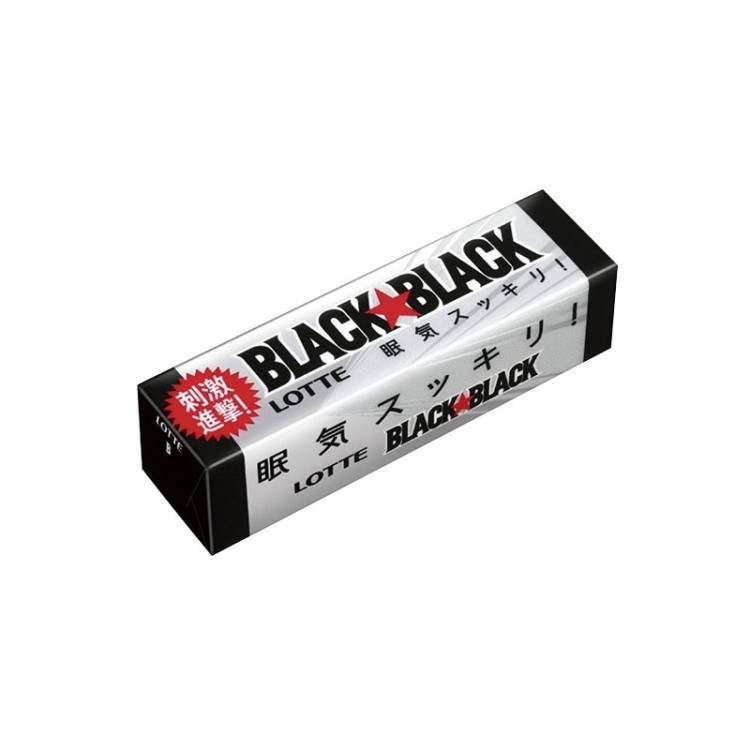 Японская жевательная резинка энергетическая "Блэк Блэк", 26,1 гр (9 шт)