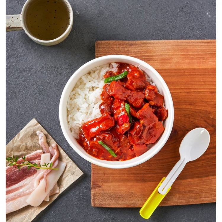 Рис с грудинкой и кальмаром Оттоги, 310 гр