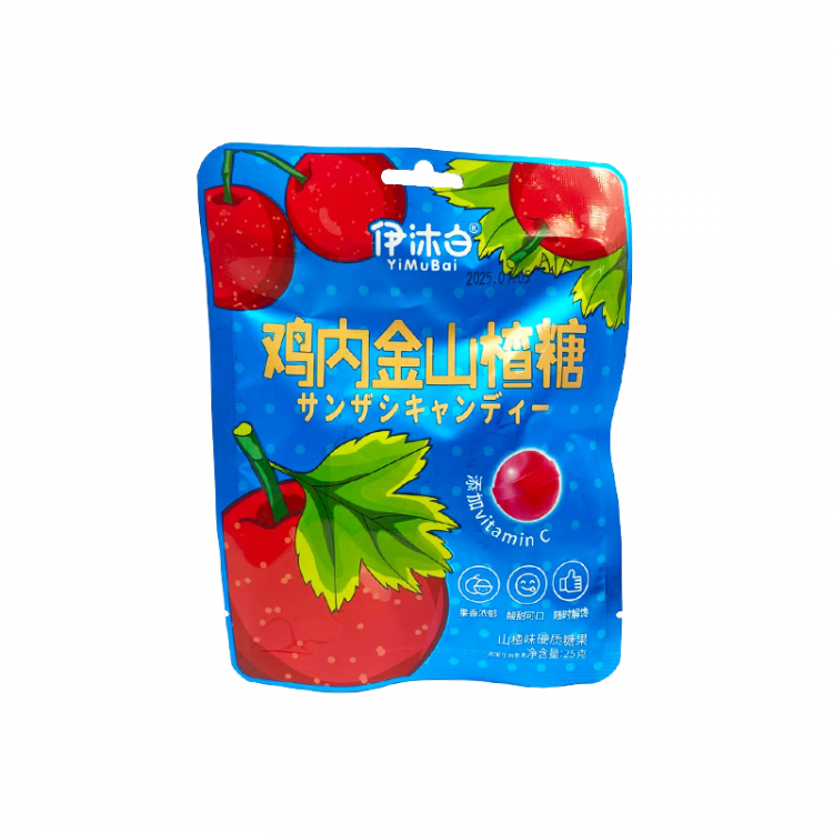 Леденцы со вкусом боярышника Yimubai, 25 г